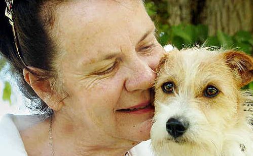 FCDR president Annette White with wire haired jack russell Susy who was rescued from the pound and needs a new home. FCDR president Annette White with wire haired jack russell Susy who was rescued from the pound and needs a new home.